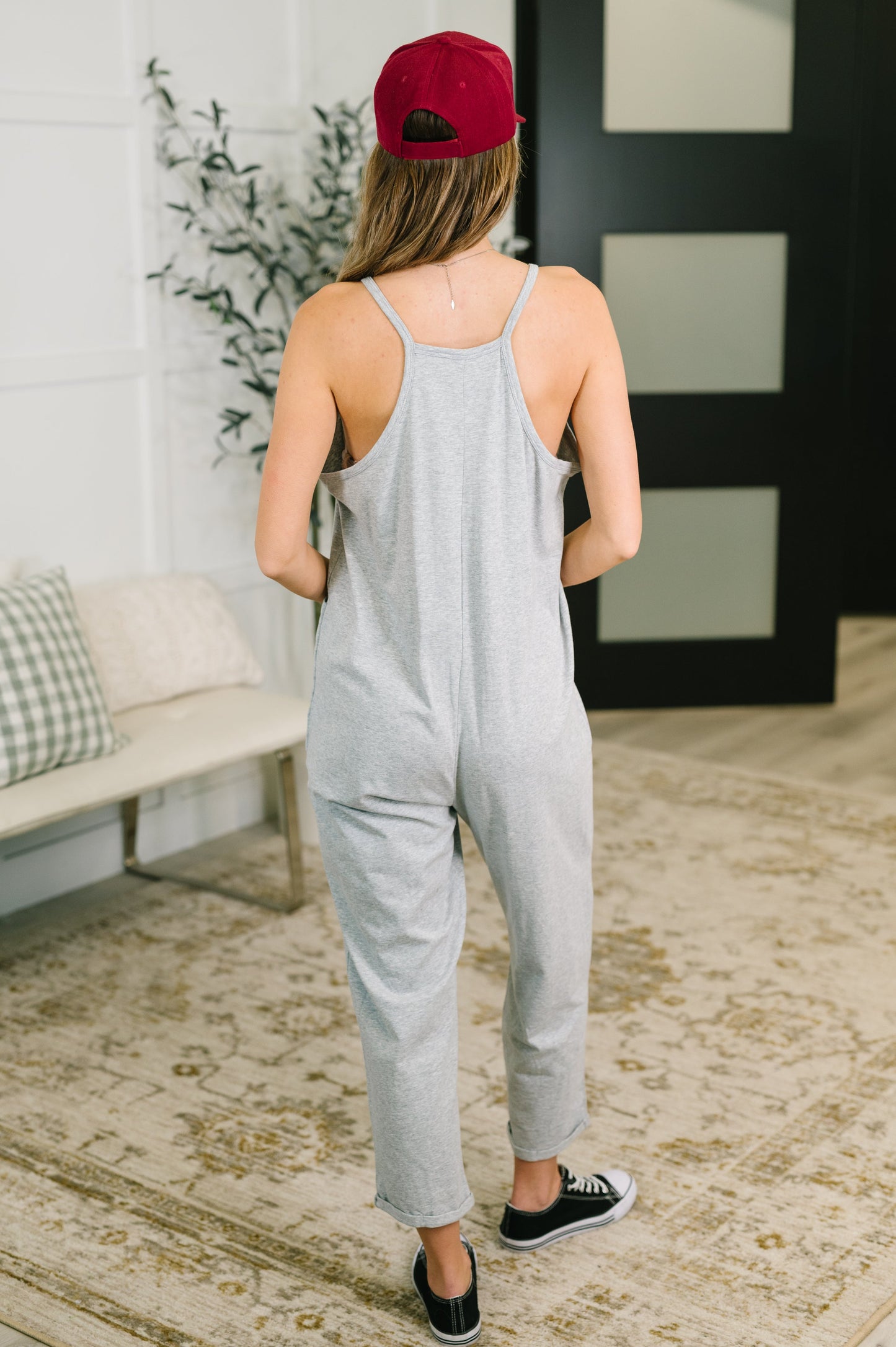 Totally Me Jumpsuit in Grey