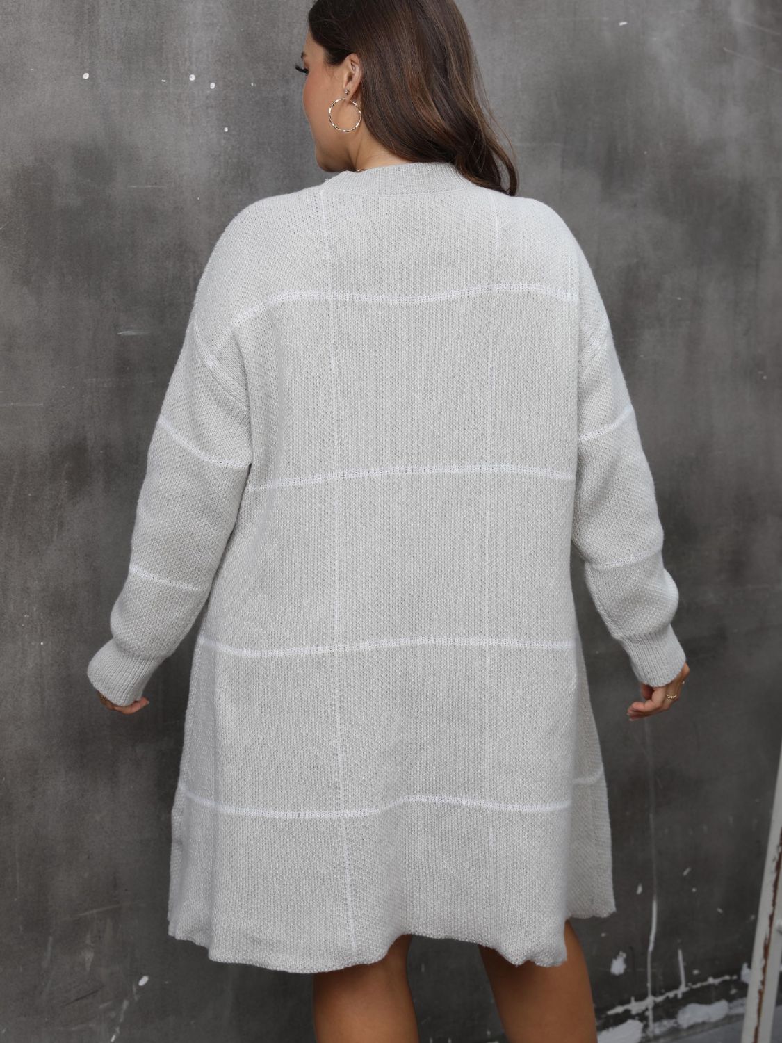 Plus Size Round Neck Sweater Dress