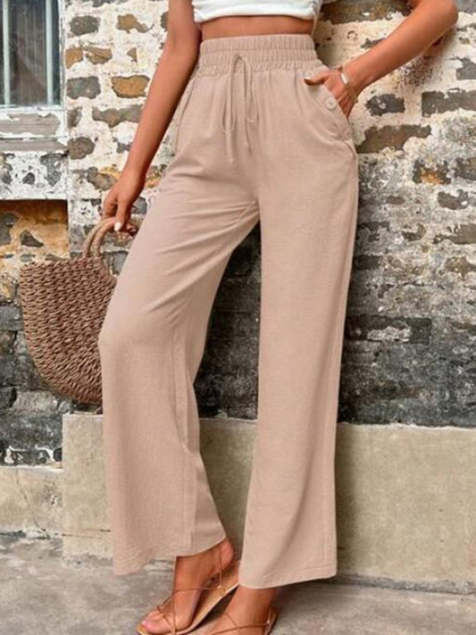 High Waist Wide Leg Pants