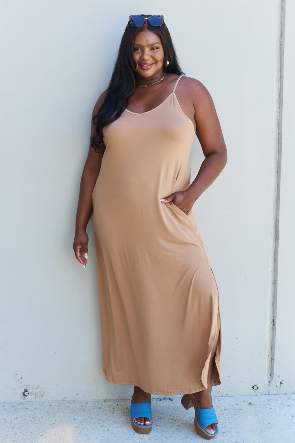 Good Energy Side Slit Maxi Dress