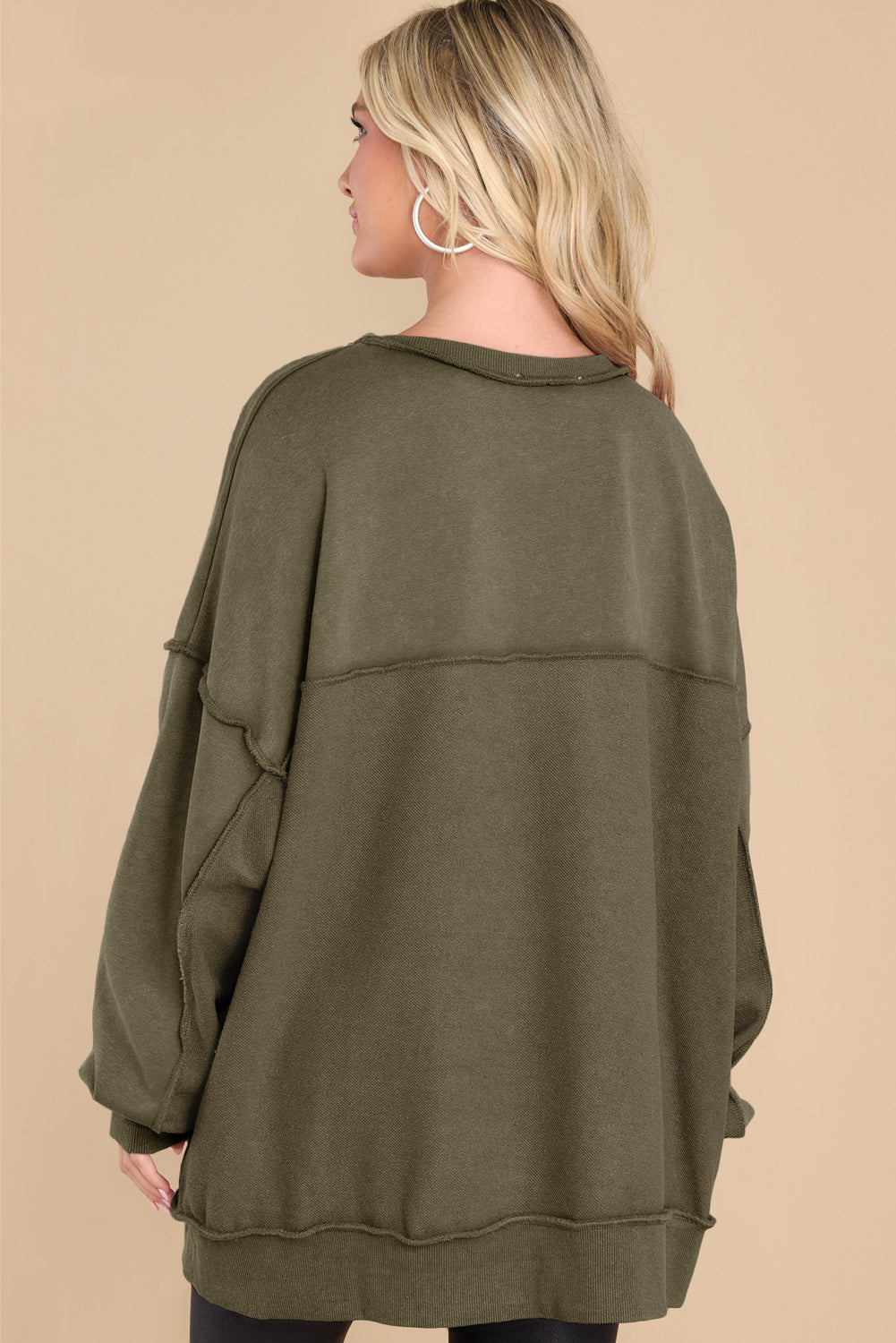 Henley Oversized Sweatshirt