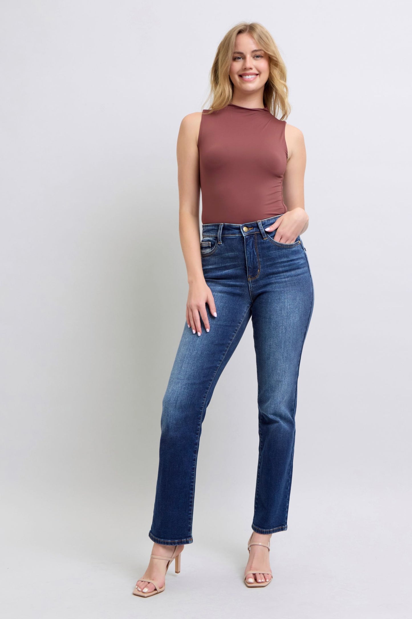 Judy Blue Washed Straight Leg Jeans