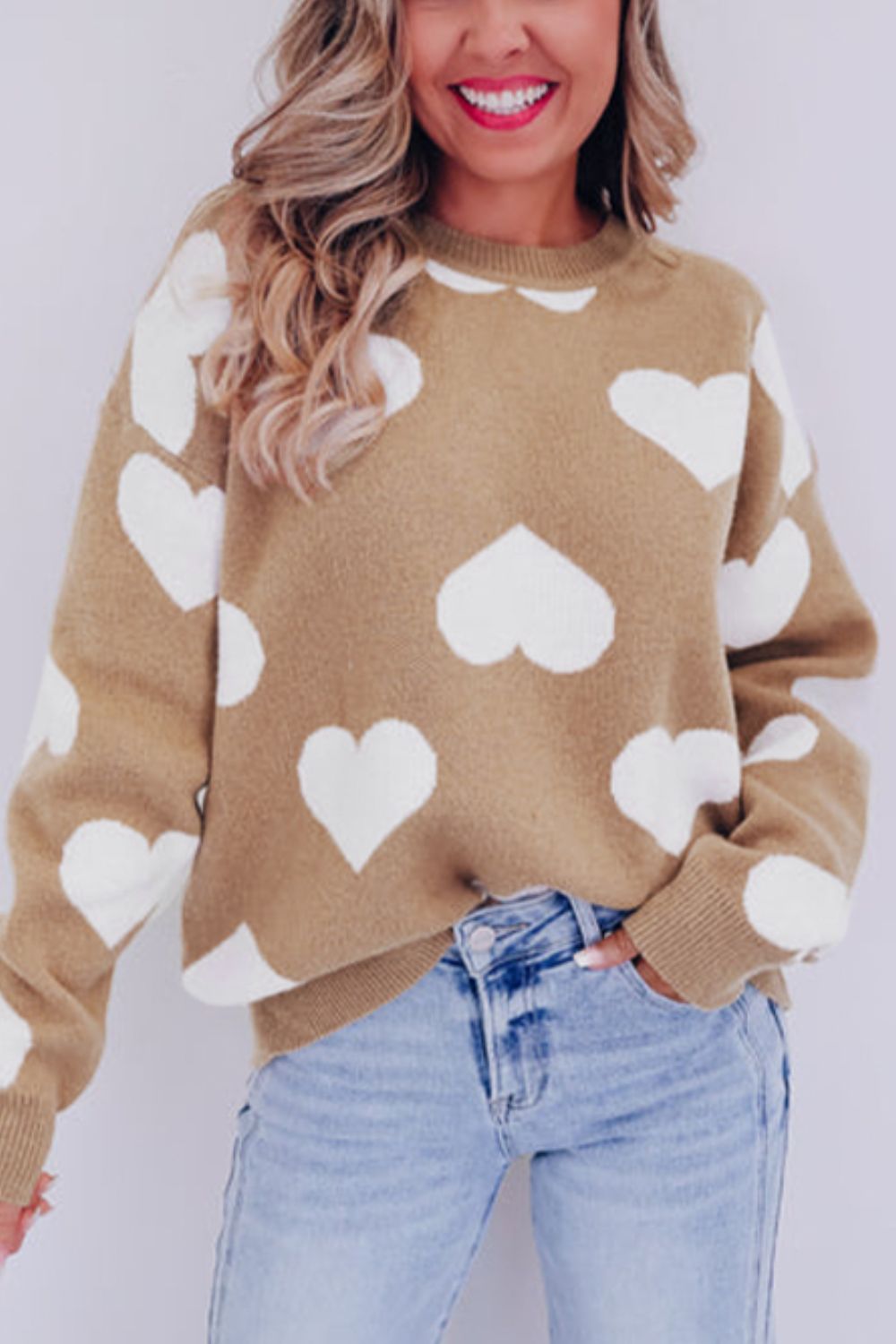 Heart Long Sleeve Sweater