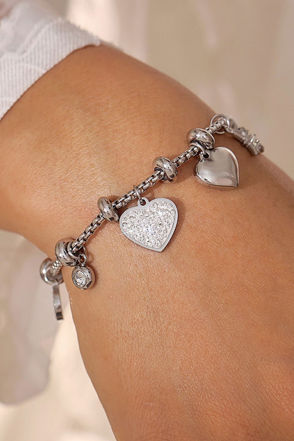 Heart Charm Bracelet