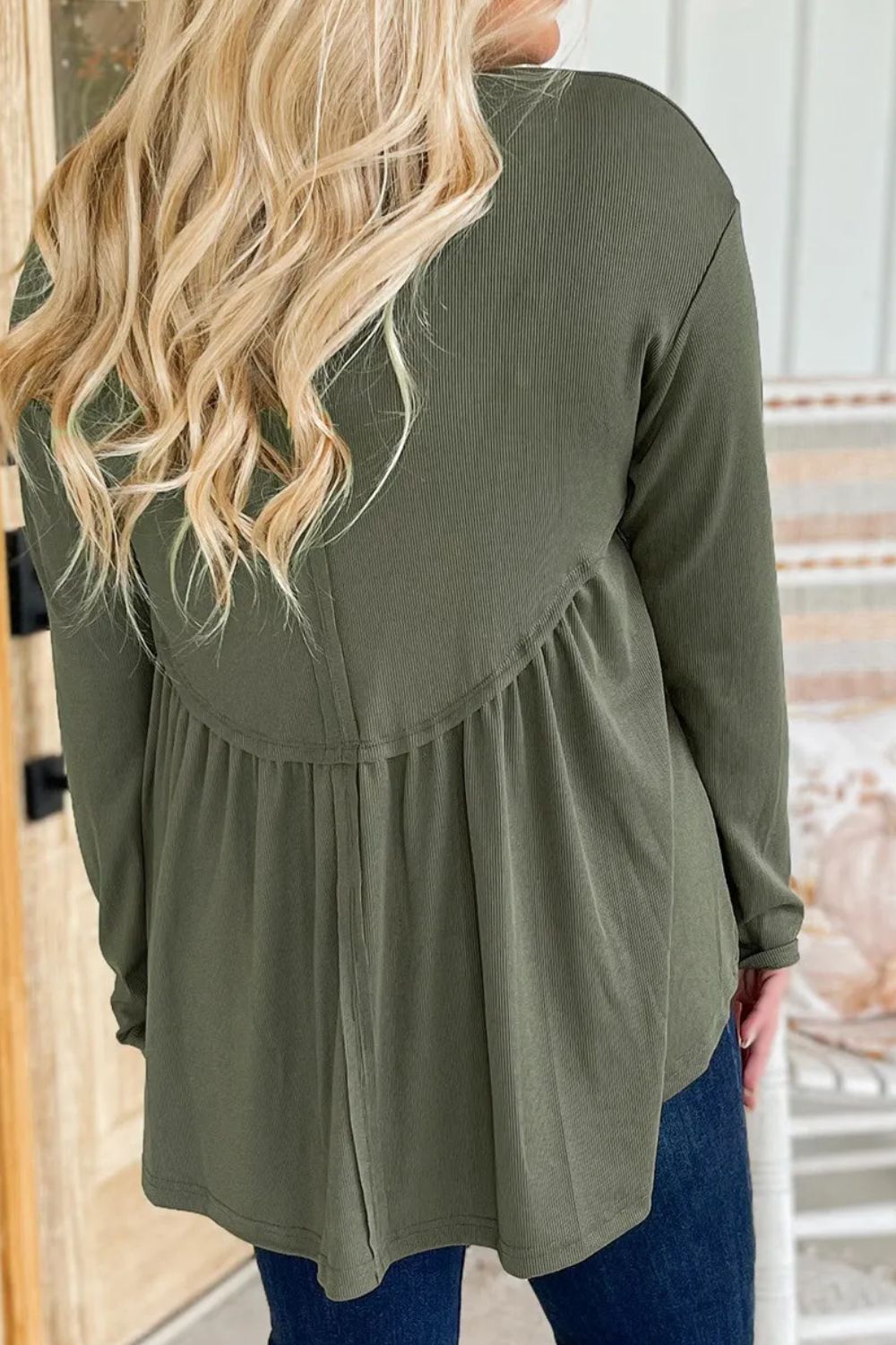 Plus Size Peplum Blouse