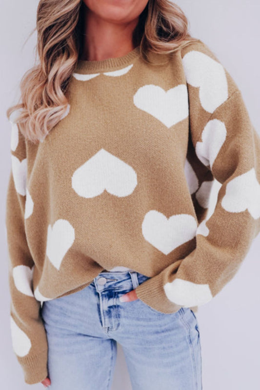 Heart Long Sleeve Sweater