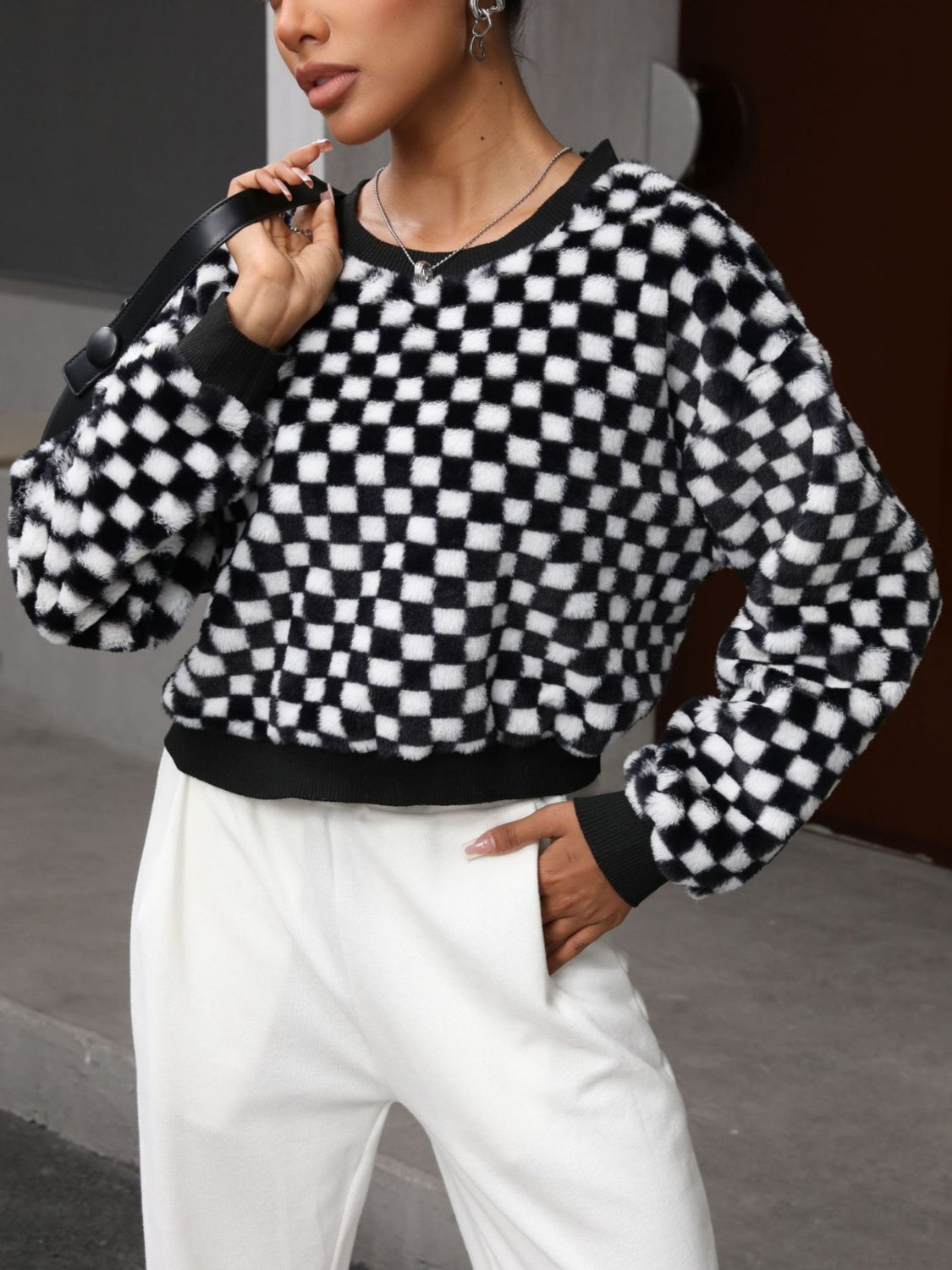 Checkerboard Sweatshirt