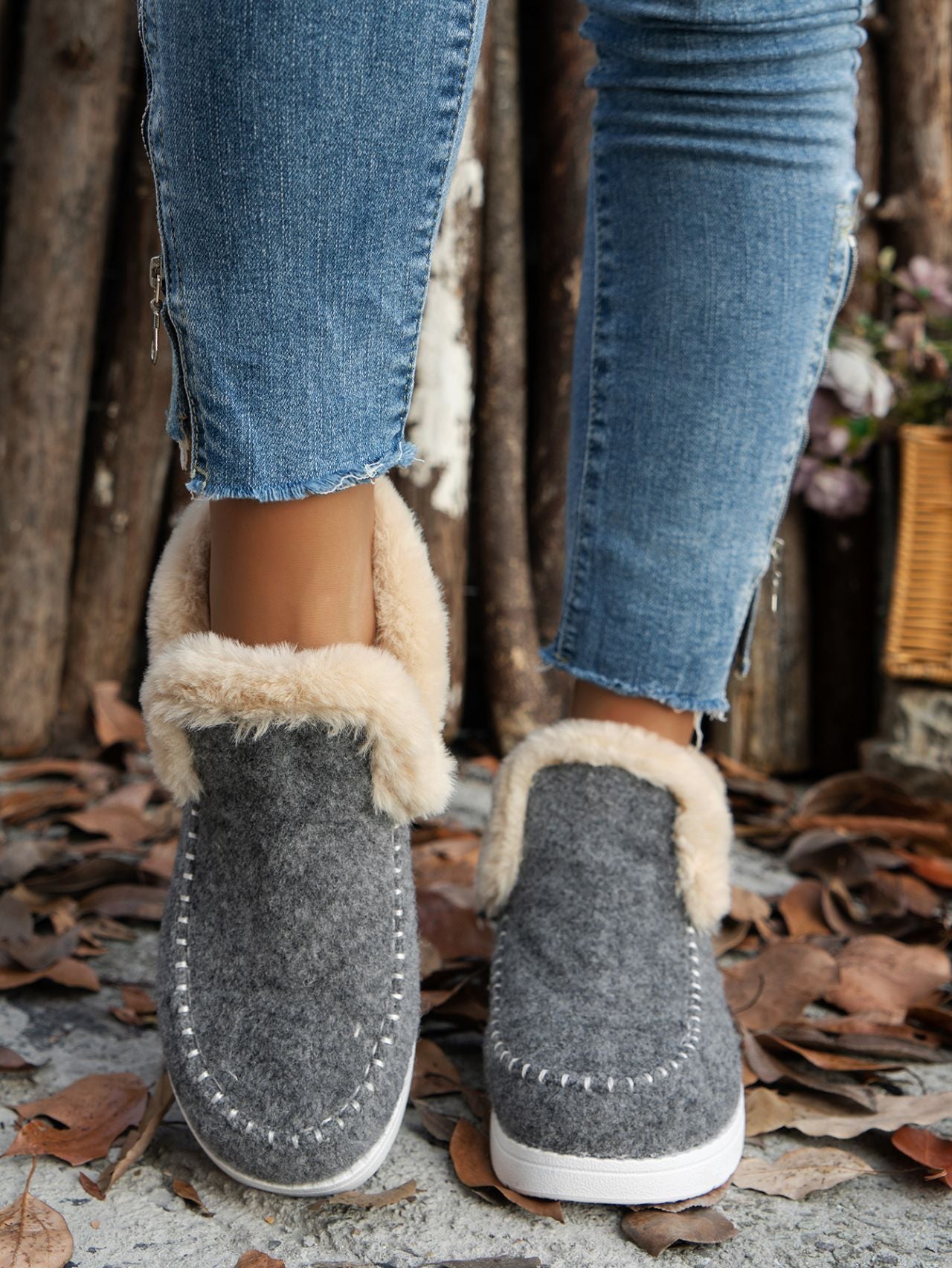 Furry Suede Sneakers