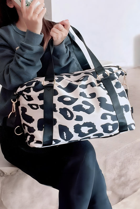 Black Leopard Tote Bag